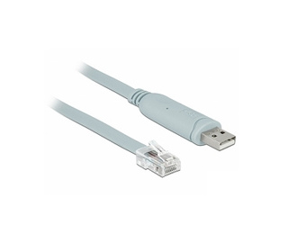 DeLOCK 63911 adaptateur et connecteur de câbles USB 2.0 Type-A RJ45 Bleu