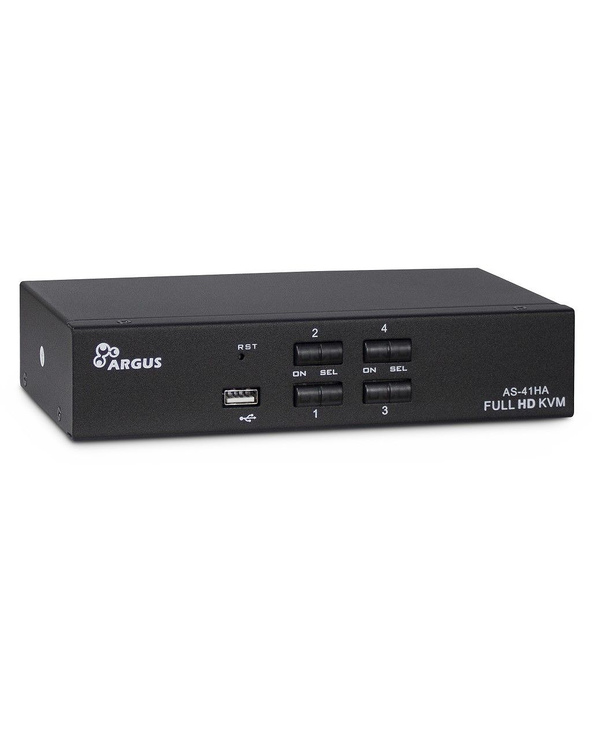 Inter-Tech AS-41HA HDMI commutateur écran, clavier et souris Noir