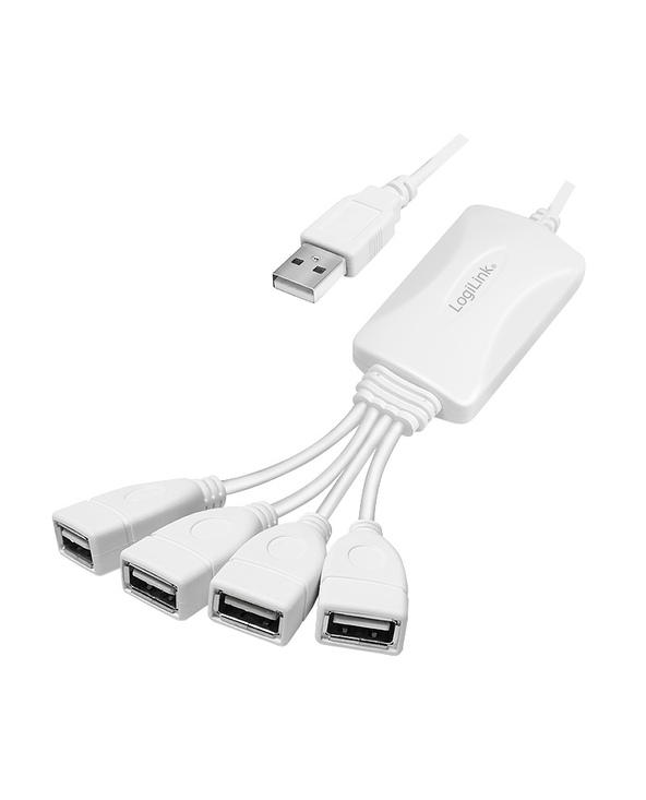 LogiLink UA0355 hub & concentrateur USB 2.0 480 Mbit/s Blanc