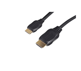 S-Conn HDMI - Mini-HDMI 2m câble HDMI HDMI Type A (Standard) HDMI Type C (Mini) Noir