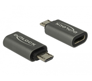 DeLOCK 65927 adaptateur et connecteur de câbles USB 2.0 Micro-B USB Type-C Anthracite