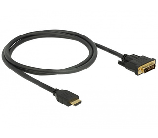 DeLOCK 85652 câble vidéo et adaptateur 1 m HDMI Type A (Standard) DVI Noir