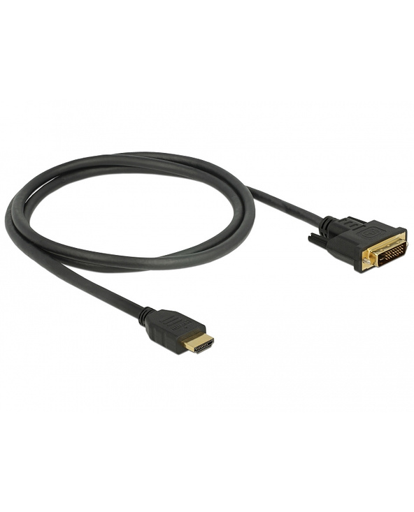 DeLOCK 85652 câble vidéo et adaptateur 1 m HDMI Type A (Standard) DVI Noir