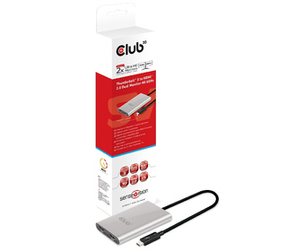 CLUB3D Thunderbolt 3 to Dual HDMI 2.0 Adapter