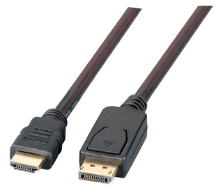 EFB Elektronik K5561SW.5V2 câble vidéo et adaptateur 5 m DisplayPort HDMI Noir