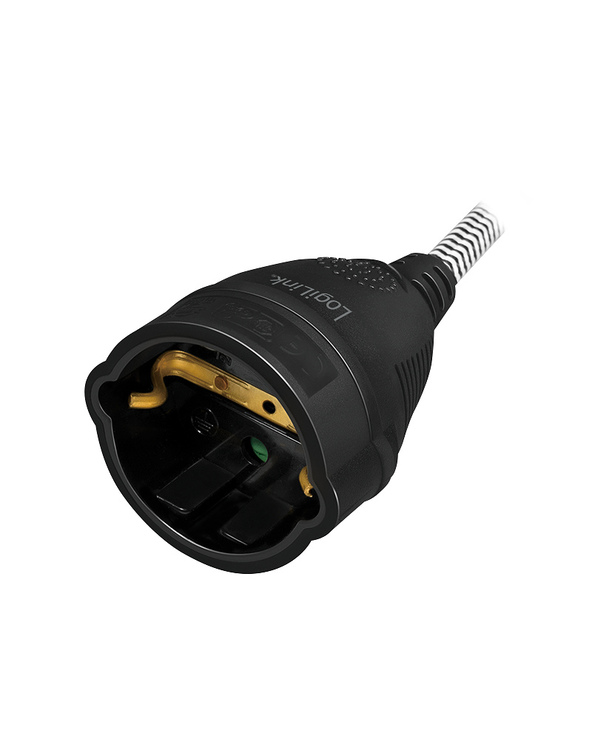 LogiLink LPS104 câble électrique Noir/Blanc 3 m Prise d'alimentation type F
