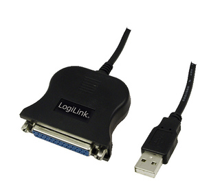 LogiLink UA0054A adaptateur et connecteur de câbles Type A D-Sub 25-pin Noir