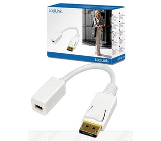 LogiLink Adapter DisplayPort / Mini DisplayPort Blanc