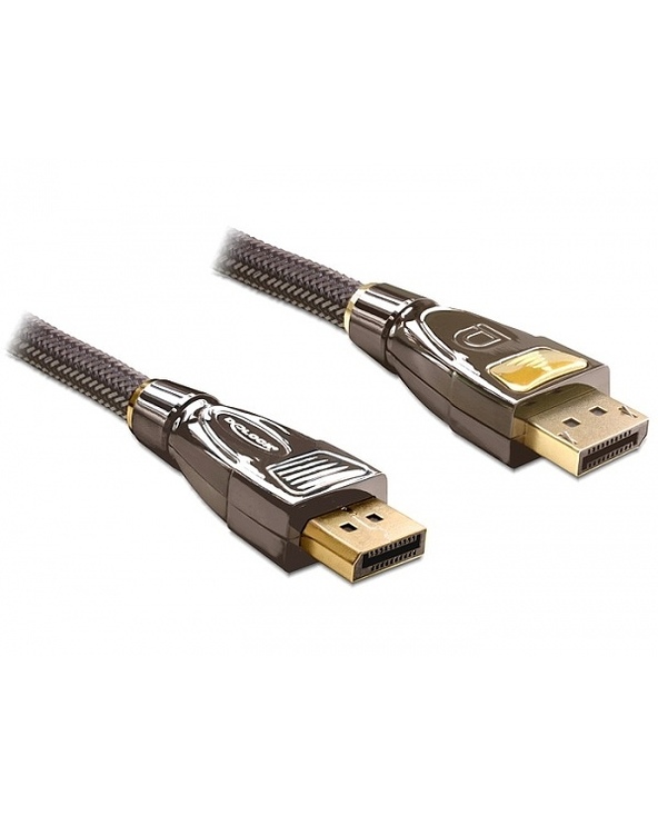 DeLOCK 82771 câble DisplayPort 2 m Noir, Marron