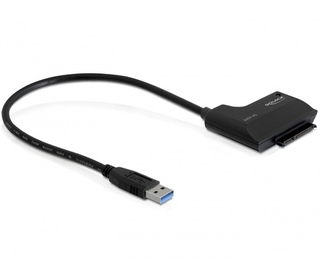 DeLOCK 61882 adaptateur et connecteur de câbles USB 3.0 SATA Noir