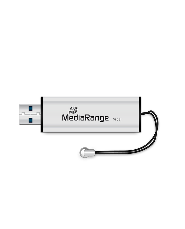 MediaRange MR915 lecteur USB flash 16 Go USB Type-A / Micro-USB 3.2 Gen 1 (3.1 Gen 1) Noir, Argent