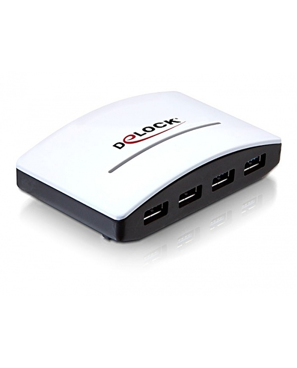 DeLOCK USB 3.0 External HUB 4 Port 5000 Mbit/s Noir, Blanc