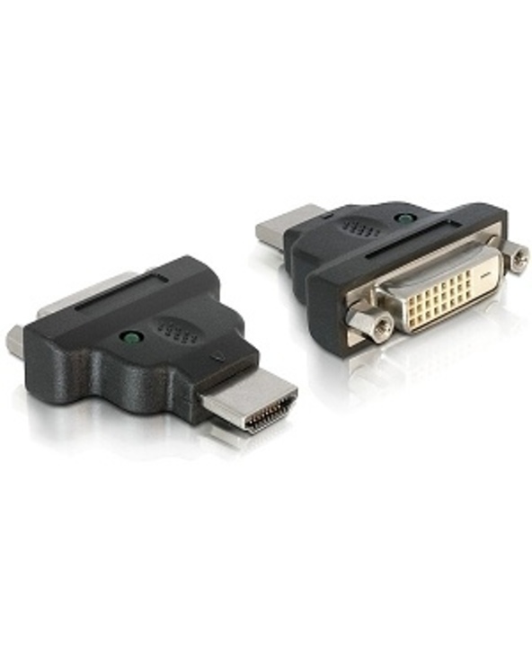 DeLOCK Adapter HDMI / DVI HDMI M DVI 25-pin FM Noir