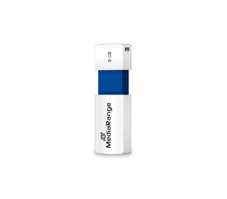 MediaRange MR971 lecteur USB flash 8 Go USB Type-A 2.0 Bleu, Blanc