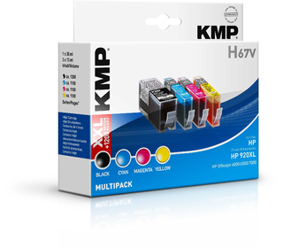 KMP H67V Noir, Cyan, Magenta, Jaune 4 pièce(s)