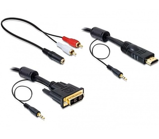 DeLOCK 84455 câble vidéo et adaptateur 2 m DVI-D HDMI Noir