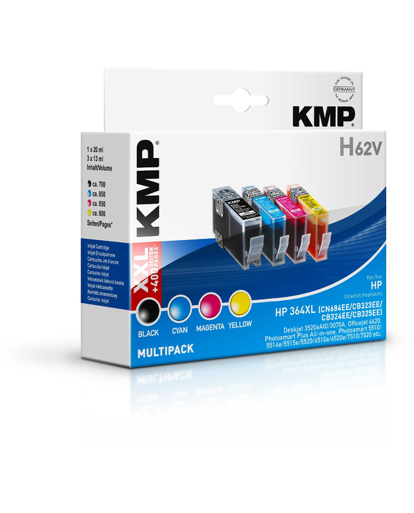 KMP H62V Noir, Cyan, Magenta, Jaune 4 pièce(s)