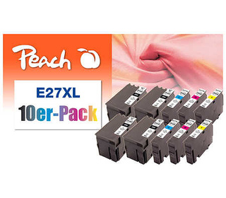 Peach 0F319986 cartouche d'encre Noir, Cyan, Magenta, Jaune 10 pièce(s)