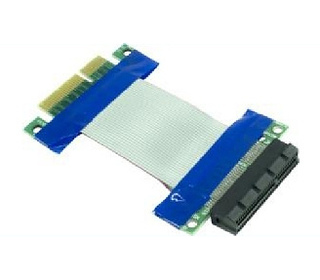 Inter-Tech 88885458 adaptateur et connecteur de câbles PCIe x4 Bleu, Gris