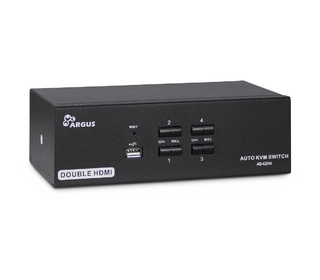 Inter-Tech AS-42HA HDMI commutateur écran, clavier et souris Noir