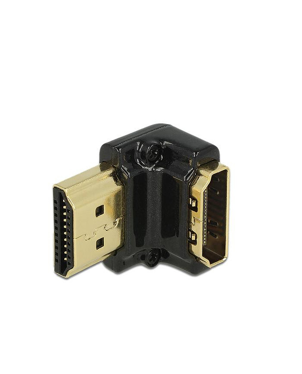 DeLOCK HDMI-A/HDMI-A male, F/M, 90° Noir
