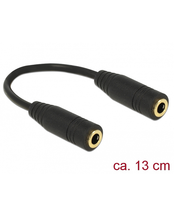 DeLOCK 65896 câble audio 0,13 m 3,5mm Noir