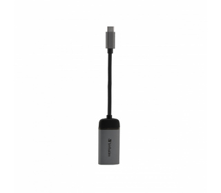 Verbatim 49143 câble vidéo et adaptateur 0,01 m USB Type-C HDMI Noir, Argent