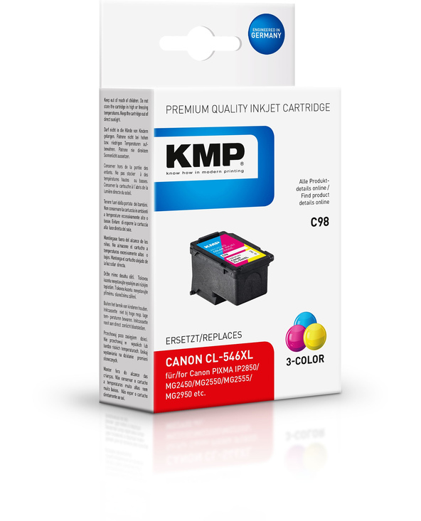 KMP C98 Cyan, Magenta, Jaune
