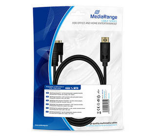 MediaRange MRCS199 câble vidéo et adaptateur 2 m DisplayPort DVI Noir