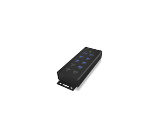 RaidSonic IB-HUB1703-QC3 hub & concentrateur USB 3.2 Gen 1 (3.1 Gen 1) Type-B 5000 Mbit/s Noir