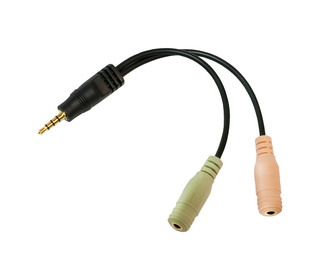 LogiLink CA0021 câble audio 0,15 m 3,5mm 2 x 3,5 mm Noir
