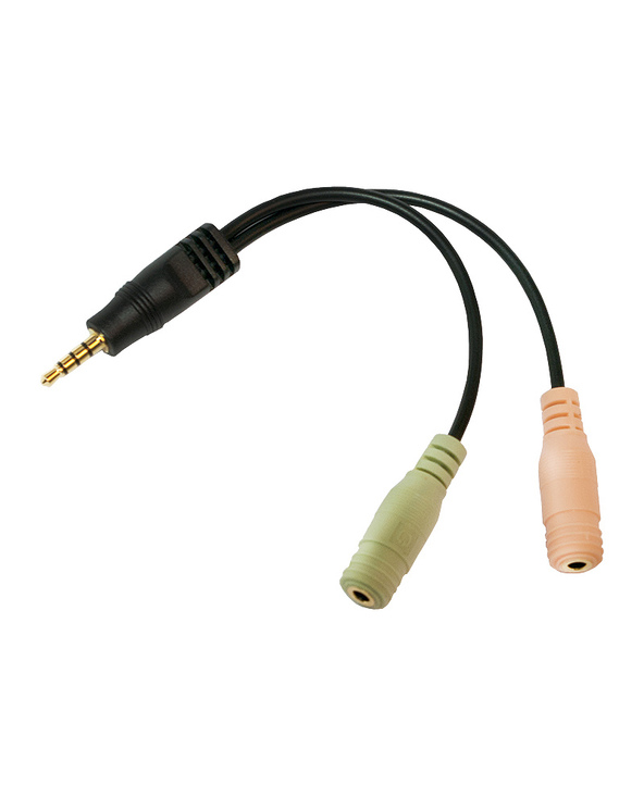 LogiLink CA0021 câble audio 0,15 m 3,5mm 2 x 3,5 mm Noir