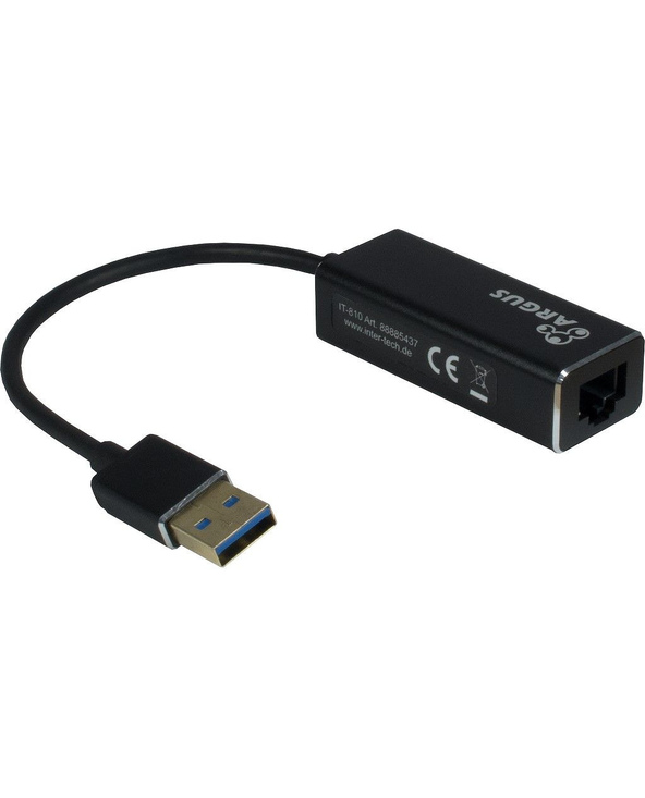 Inter-Tech ARGUS IT-810 USB 3.0 RJ-45 Noir
