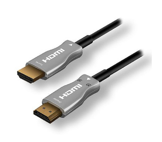 MCL MC385FO-20M câble HDMI HDMI Type A (Standard) Noir, Argent