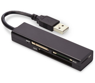 Ednet 85241 lecteur de carte mémoire Noir USB 2.0
