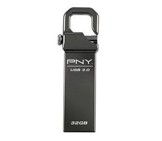 PNY Hook Attache 32GB lecteur USB flash 32 Go USB Type-A 3.2 Gen 1 (3.1 Gen 1) Noir