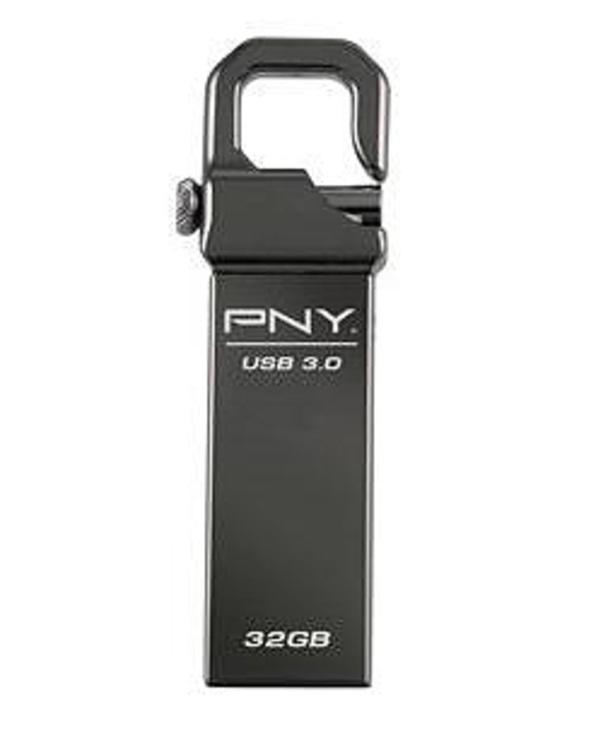 PNY Hook Attache 32GB lecteur USB flash 32 Go USB Type-A 3.2 Gen 1 (3.1 Gen 1) Noir