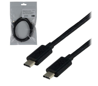 MCL USB 3.1 Type-C 1 m câble USB 3.2 Gen 2 (3.1 Gen 2) USB C Noir