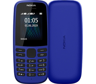 Nokia 105 4,5 cm (1.77") 73,02 g Bleu Téléphone numérique
