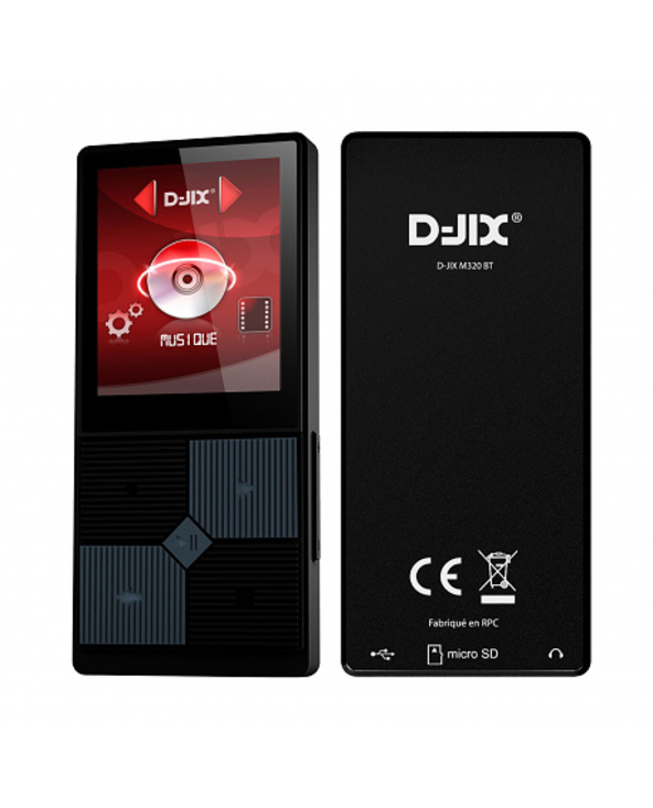 D-Jix M320 BTFM lecteur et enregistreur MP3/MP4 Lecteur MP3 Noir
