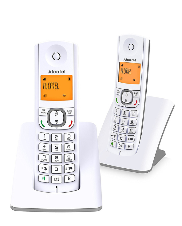 Alcatel F530 Téléphone DECT Gris, Blanc Identification de l'appelant