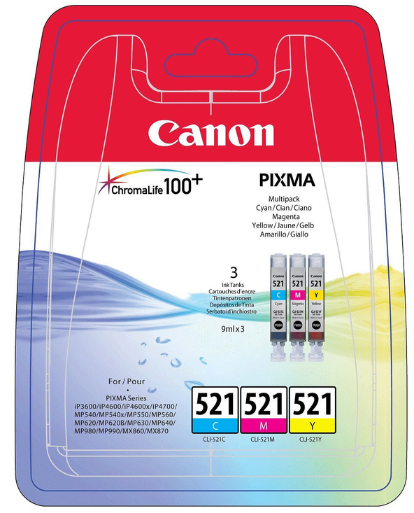 Canon CromaLife 100+ Original Cyan, Magenta, Jaune Rendement standard