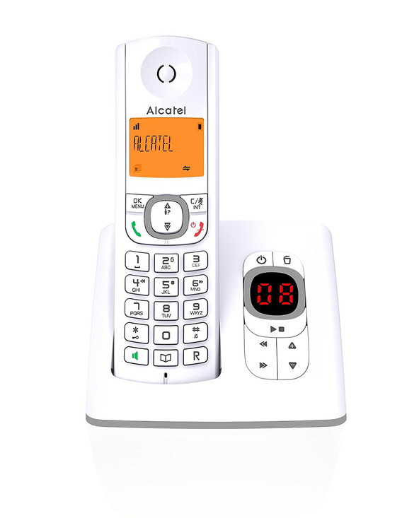 Alcatel F530 Téléphone DECT Gris, Blanc Identification de l'appelant