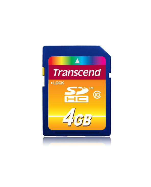 Transcend TS4GSDHC10 mémoire flash 4 Go SDHC Classe 10 NAND