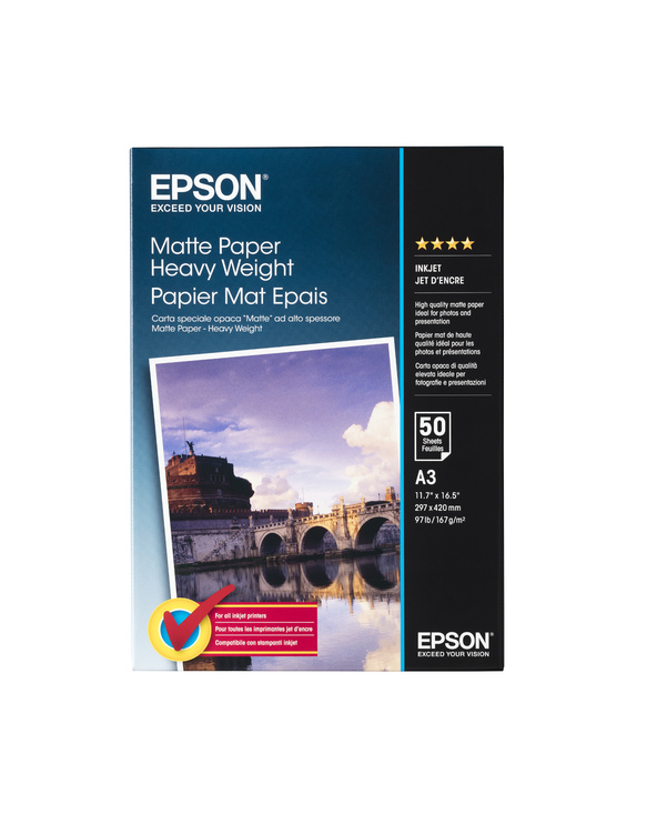 Epson Pap Mat Epais A3 (50f./167g)