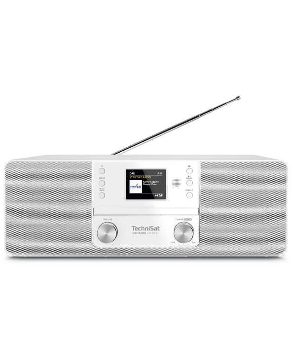 TechniSat 370 CD BT Personnel Analogique et numérique Blanc