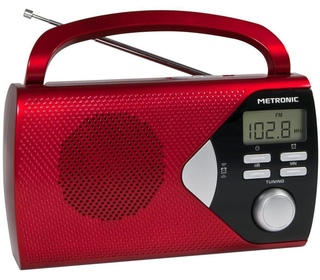 Metronic 477201 Radio portable Numérique Rouge