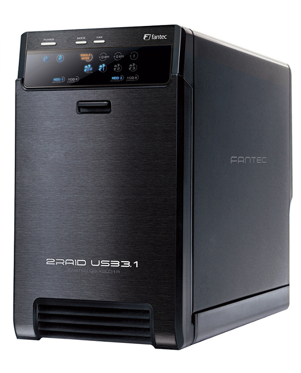 Fantec QB-X2U31R boîtier de disques Noir