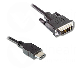 Lineaire VHD30D adaptateur et connecteur de câbles DVI-D HDMI Noir