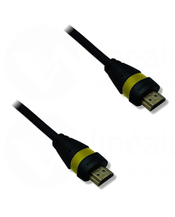 Lineaire XVHD54NJH câble HDMI 10 m HDMI Type A (Standard) Noir, Jaune